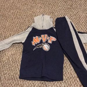 Boys sweatsuit (Navy & grey)